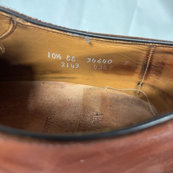 Allen Edmonds WALTON 10.5 EE Wide Brown Made in USA - Picture 7 of 11